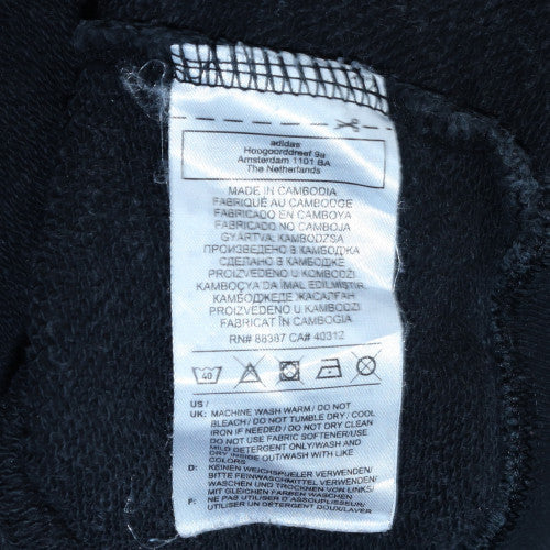 Adidas Womens Black XS Crew Neck Pullover Sweatshirt