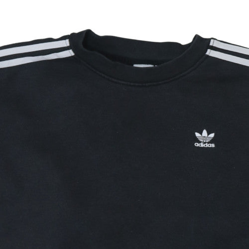 Adidas Womens Black XS Crew Neck Pullover Sweatshirt