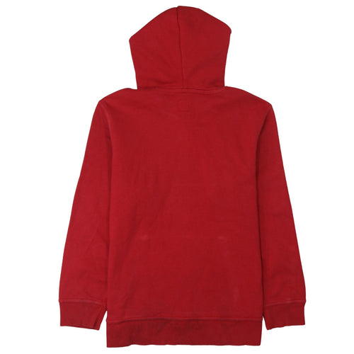 GAP Boys Red Pullover Hoodie Size 14-16 Cotton Blend Logo Sweatshirt