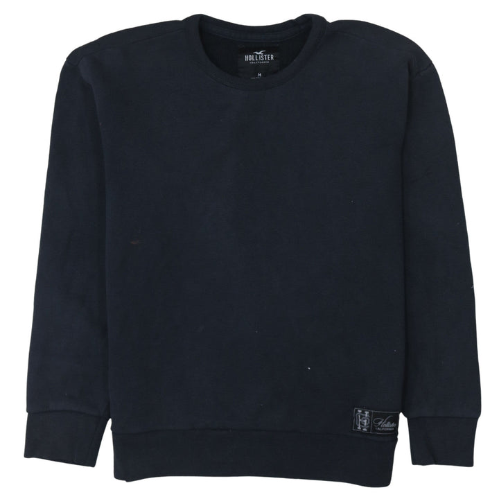 Hollister Men's Black Crew Neck Pullover Sweatshirt Size M