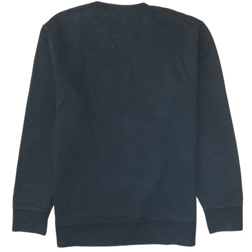 Levi's Men Black Embroidered Logo Crew Neck Sweatshirt L Regular Fit