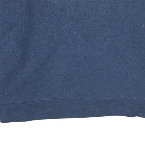 GAP Womens Blue Cotton Blend Logo Pullover Sweatshirt Size M