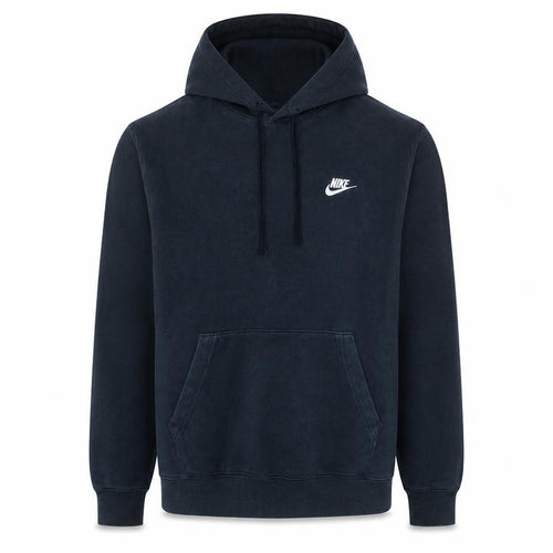 Nike Men's Black Pullover Hoodie M Regular Fit Fleece Logo Sportswear