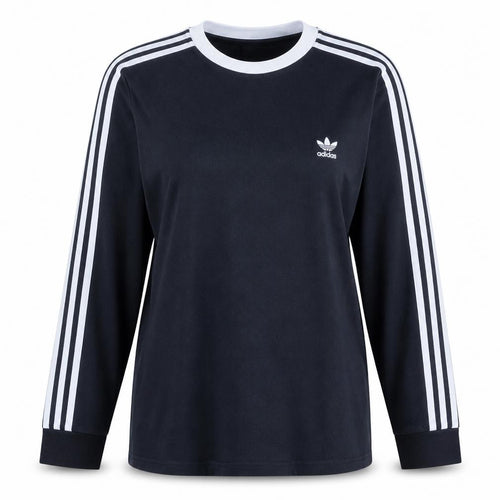 Adidas Women's Black Long Sleeve Crew Neck Jersey Top Size 16