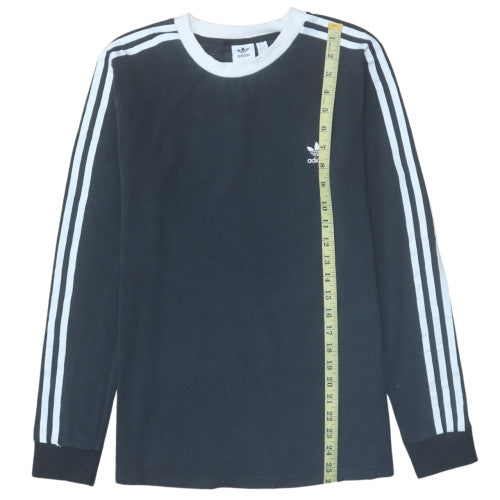 Adidas Women's Black Long Sleeve Crew Neck Jersey Top Size 16