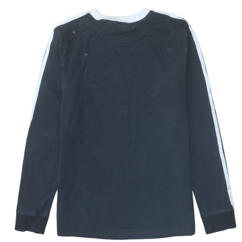 Adidas Women's Black Long Sleeve Crew Neck Jersey Top Size 16