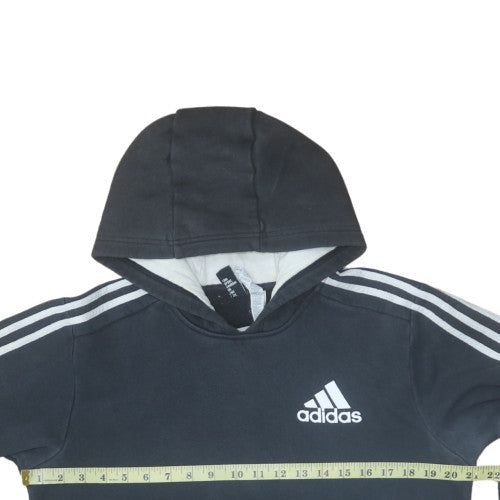 Adidas Men's Black Pullover Hoodie Medium Logo Fleece Sweatshirt