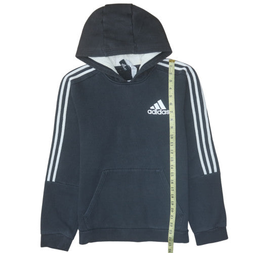 Adidas Men's Black Pullover Hoodie Medium Logo Fleece Sweatshirt
