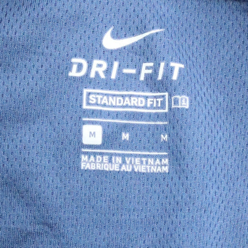 Nike Men's Blue Dri-FIT 1/4 Zip Long Sleeve Sweatshirt M