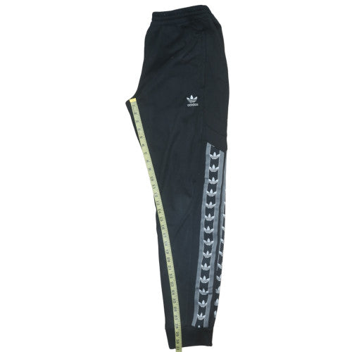 Adidas Mens Black Jogger Sweatpants L Elastic Waist Pockets Casual