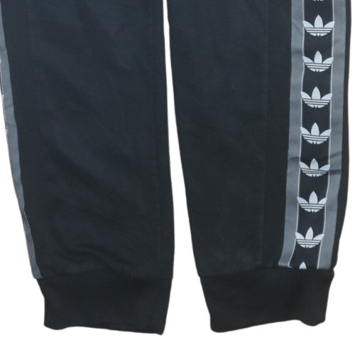 Adidas Mens Black Jogger Sweatpants L Elastic Waist Pockets Casual