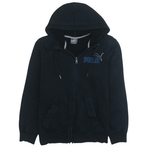 Puma Men's Black Full Zip Hoodie M Sportswear Fleece Sweatshirt