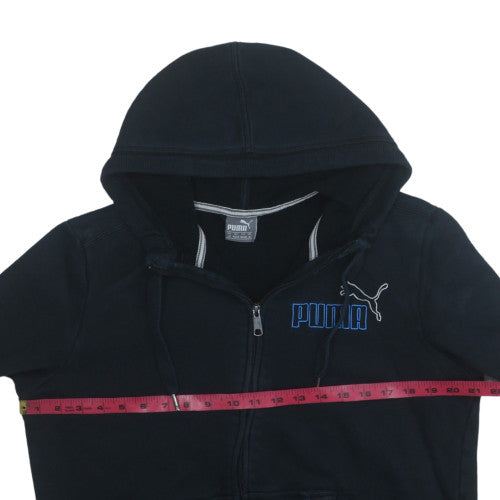 Puma Men's Black Full Zip Hoodie M Sportswear Fleece Sweatshirt