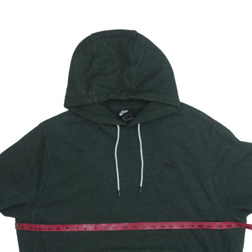 Nike Men's Green Pullover Hoodie L Regular Fit Fleece Sweatshirt