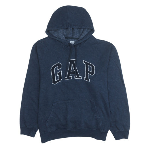 GAP Men’s Blue Logo Pullover Hoodie XL Fleece Cotton Blend