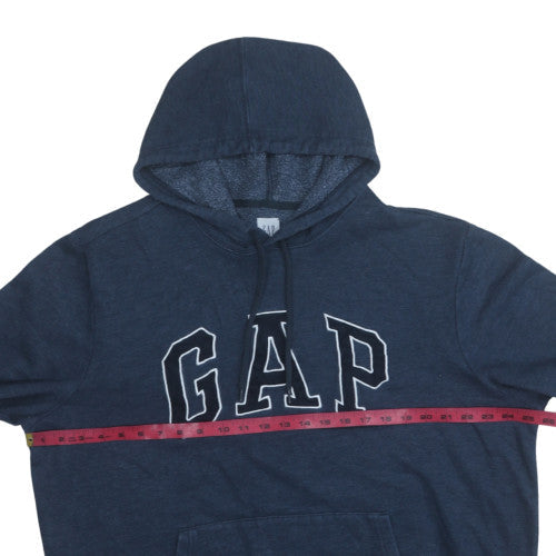 GAP Men’s Blue Logo Pullover Hoodie XL Fleece Cotton Blend