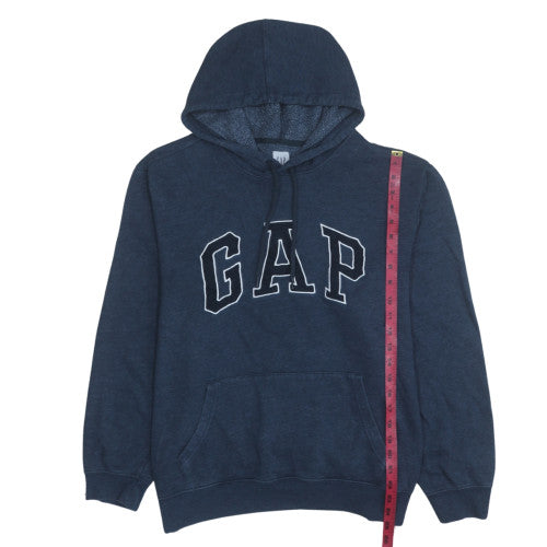 GAP Men’s Blue Logo Pullover Hoodie XL Fleece Cotton Blend