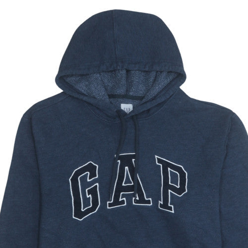 GAP Men’s Blue Logo Pullover Hoodie XL Fleece Cotton Blend
