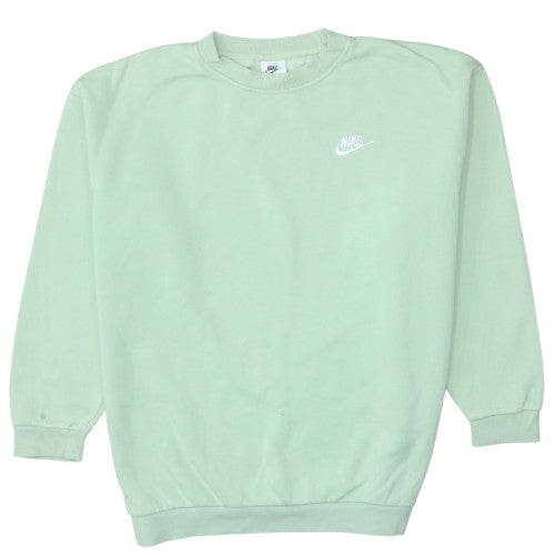 Nike Boys Green XL Pullover Fleece Sweatshirt Crew Neck Logo Jumper
