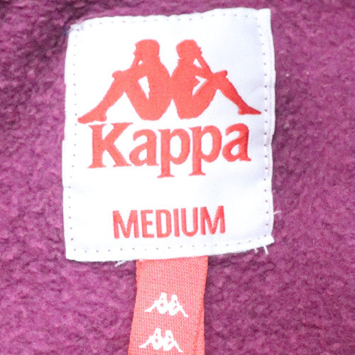 Kappa Women’s Purple Pullover Hoodie Medium Cotton Blend Logo Hooded Sweatshirt