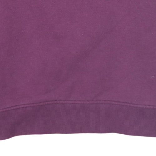 Kappa Women’s Purple Pullover Hoodie Medium Cotton Blend Logo Hooded Sweatshirt