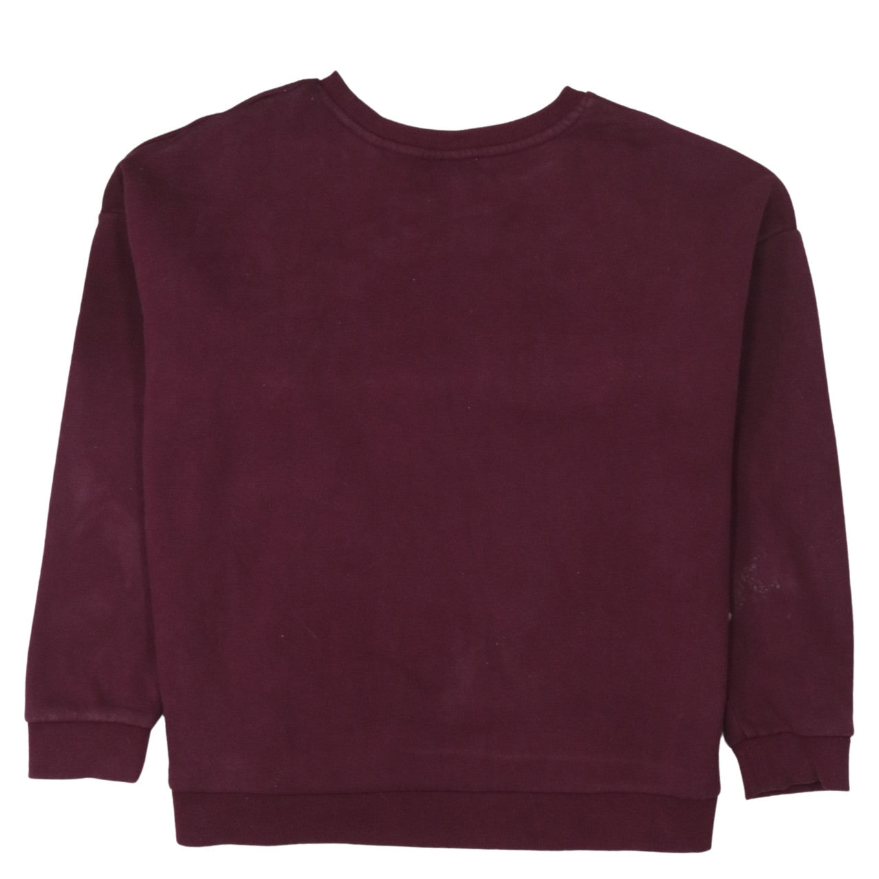Superdry Womens Burgundy Pullover Sweatshirt UK 16 Cotton Blend