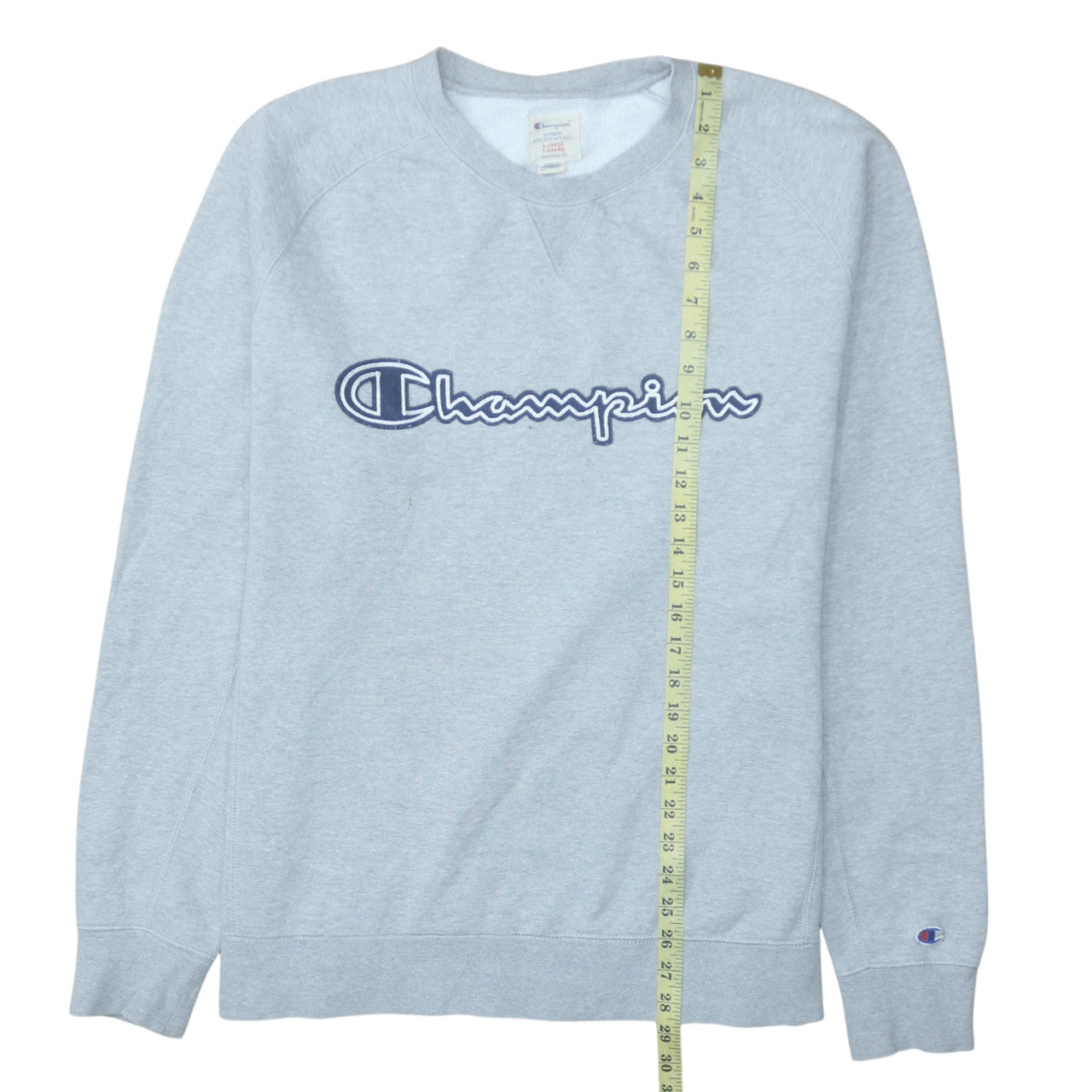 Champion Men's Grey XL Pullover Sweatshirt Embroidered Logo
