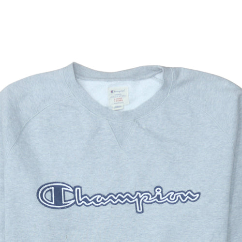Champion Men's Grey XL Pullover Sweatshirt Embroidered Logo