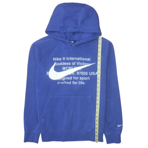 Nike Men's Blue Pullover Hoodie M Sports Fleece Sweatshirt