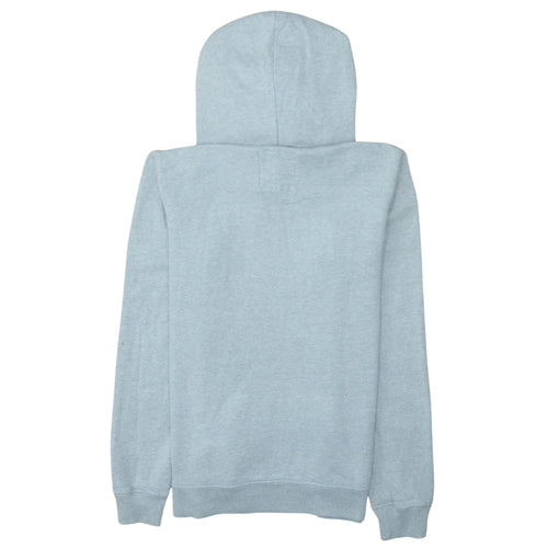 Hollister Women's Grey Pullover Hoodie Medium Embroidered Logo Casual