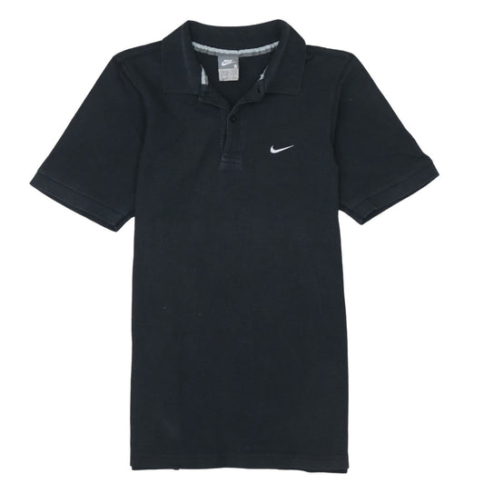 Nike Men's Black S Short Sleeve Polo Shirt Cotton Logo