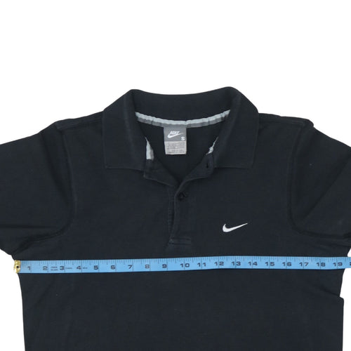 Nike Men's Black S Short Sleeve Polo Shirt Cotton Logo