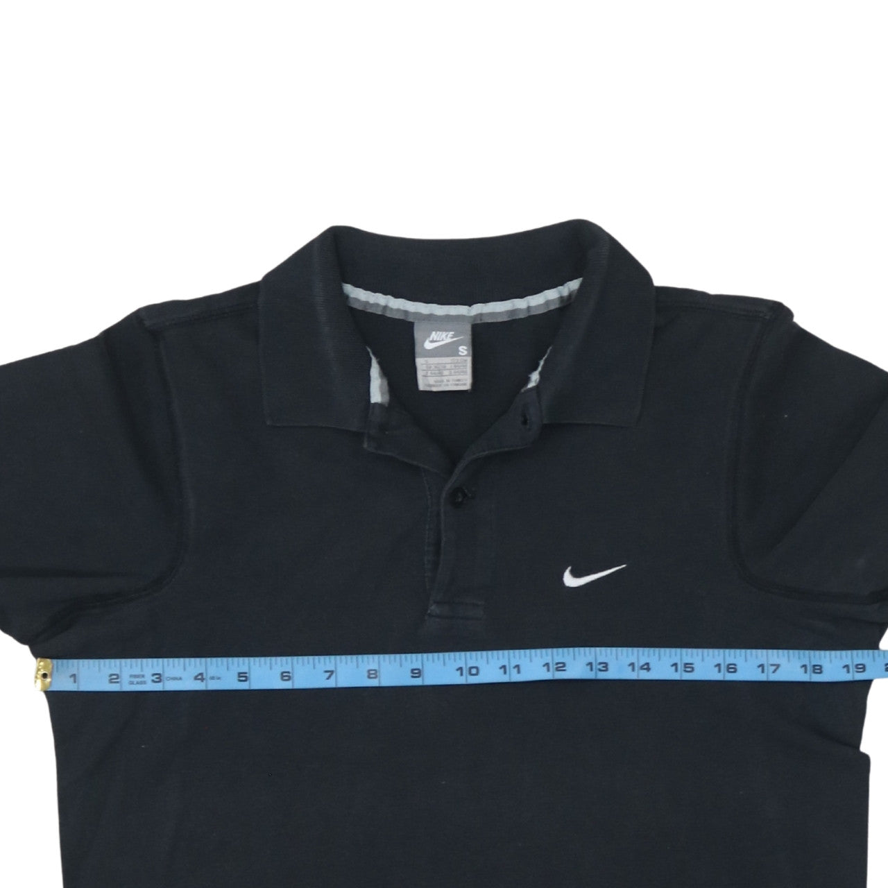 Nike Men's Black S Short Sleeve Polo Shirt Cotton Logo