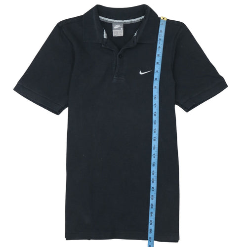 Nike Men's Black S Short Sleeve Polo Shirt Cotton Logo