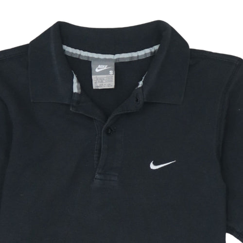 Nike Men's Black S Short Sleeve Polo Shirt Cotton Logo
