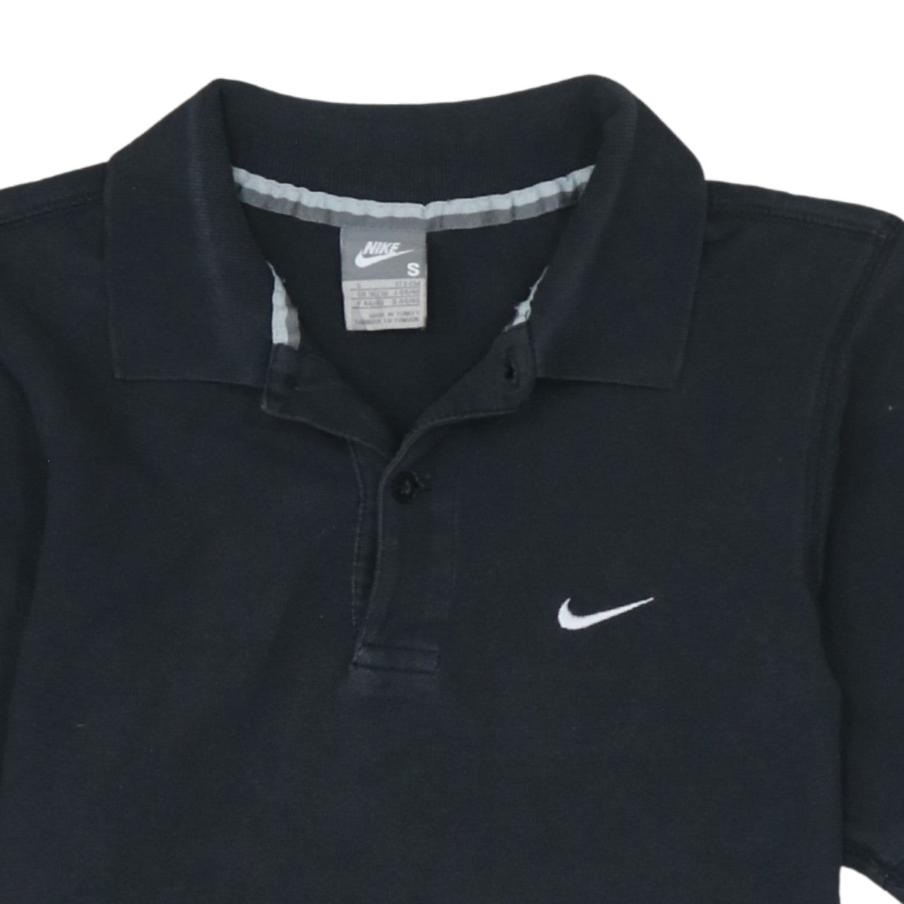 Nike Men's Black S Short Sleeve Polo Shirt Cotton Logo