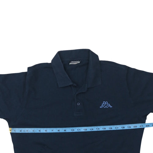 Kappa Men's Blue Cotton Short Sleeve Polo Shirt Size L