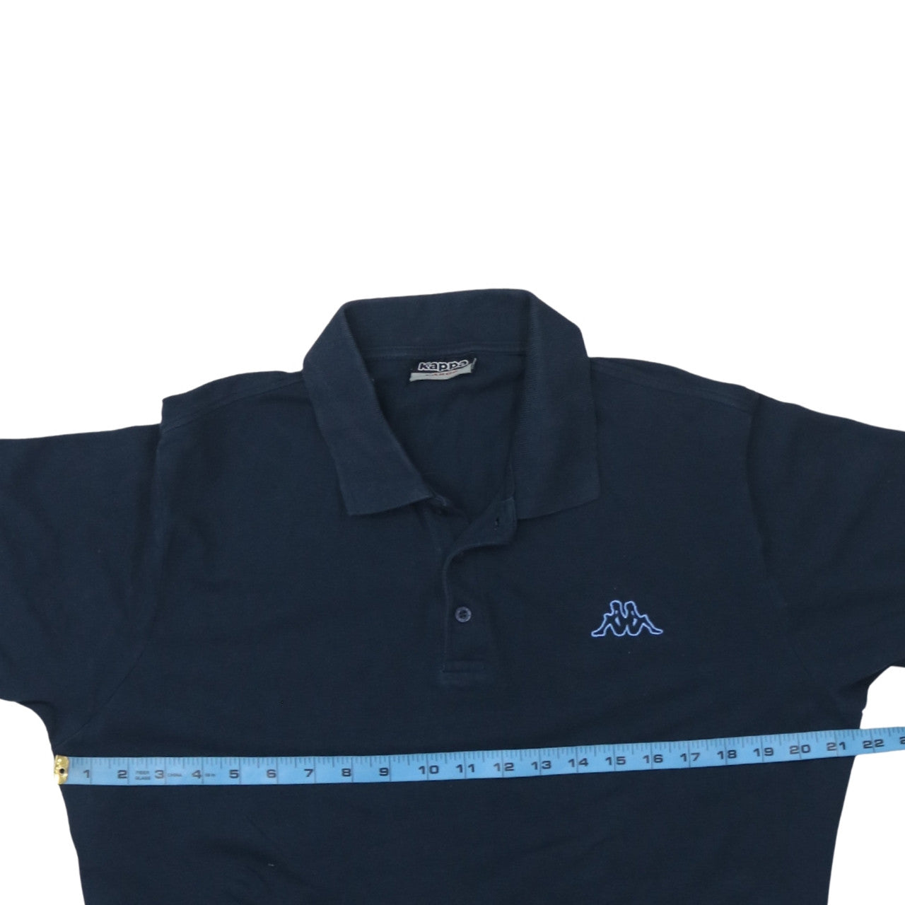 Kappa Men's Blue Cotton Short Sleeve Polo Shirt Size L