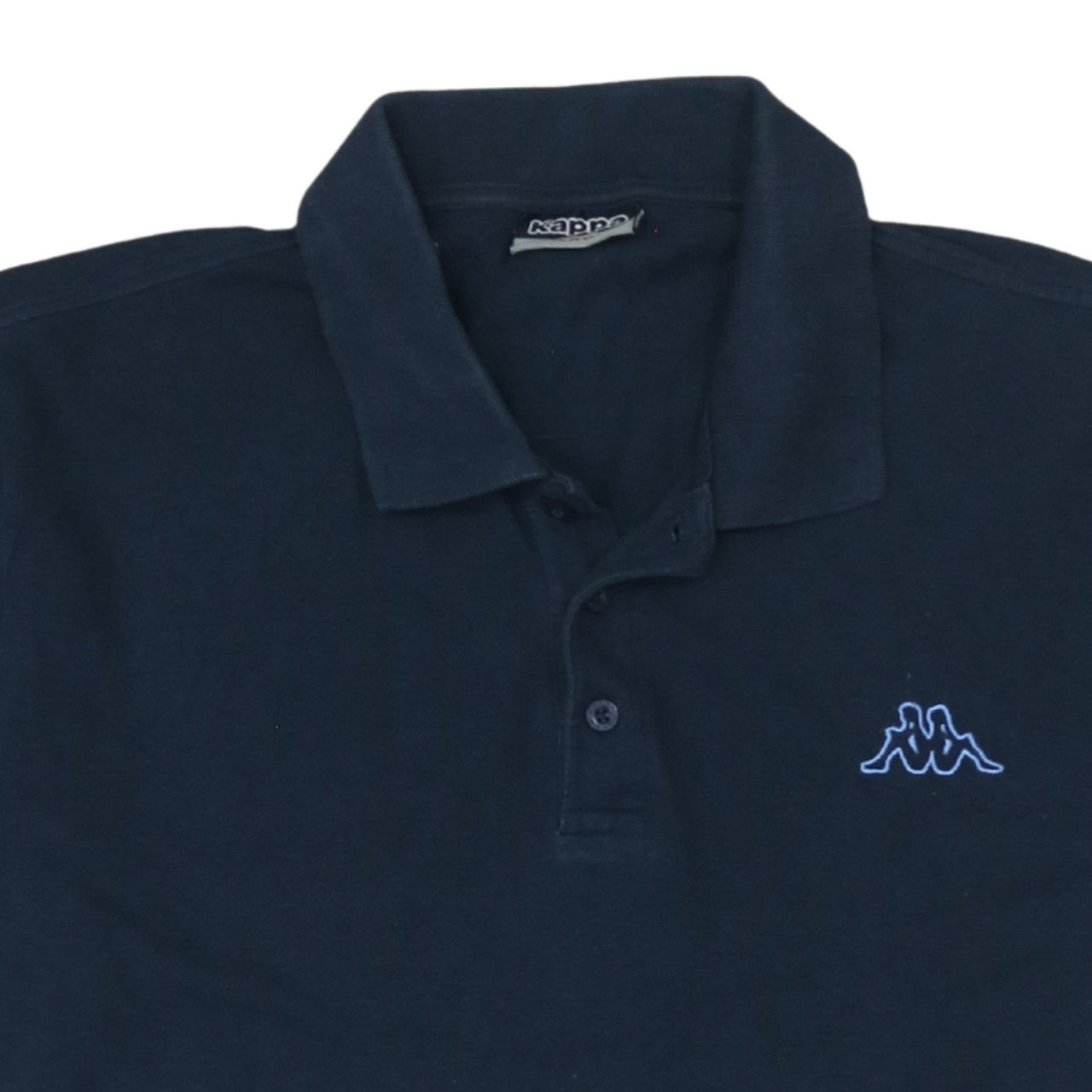 Kappa Men's Blue Cotton Short Sleeve Polo Shirt Size L