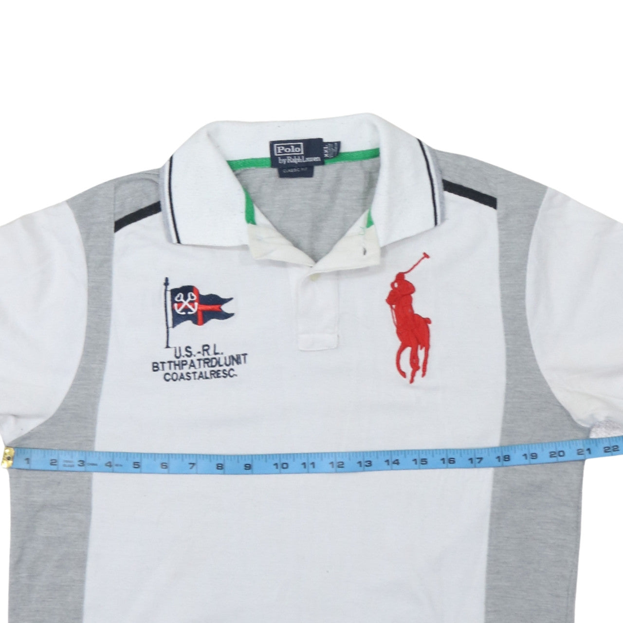 Ralph Lauren Mens White 2XL Classic Fit Polo Shirt