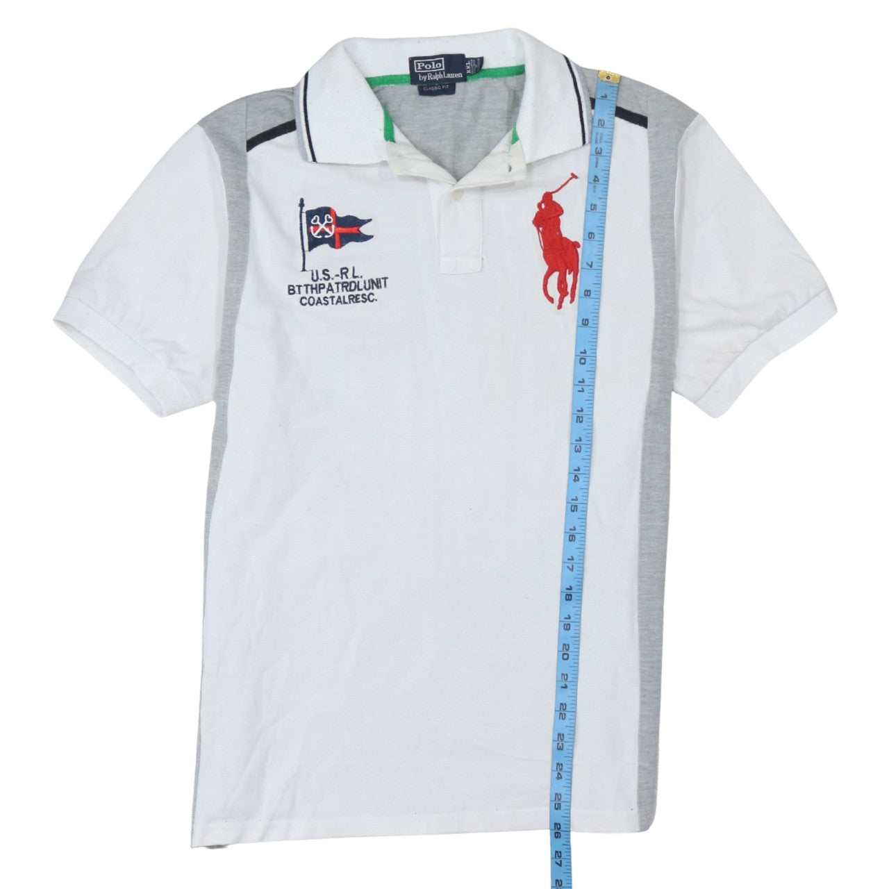 Ralph Lauren Mens White 2XL Classic Fit Polo Shirt