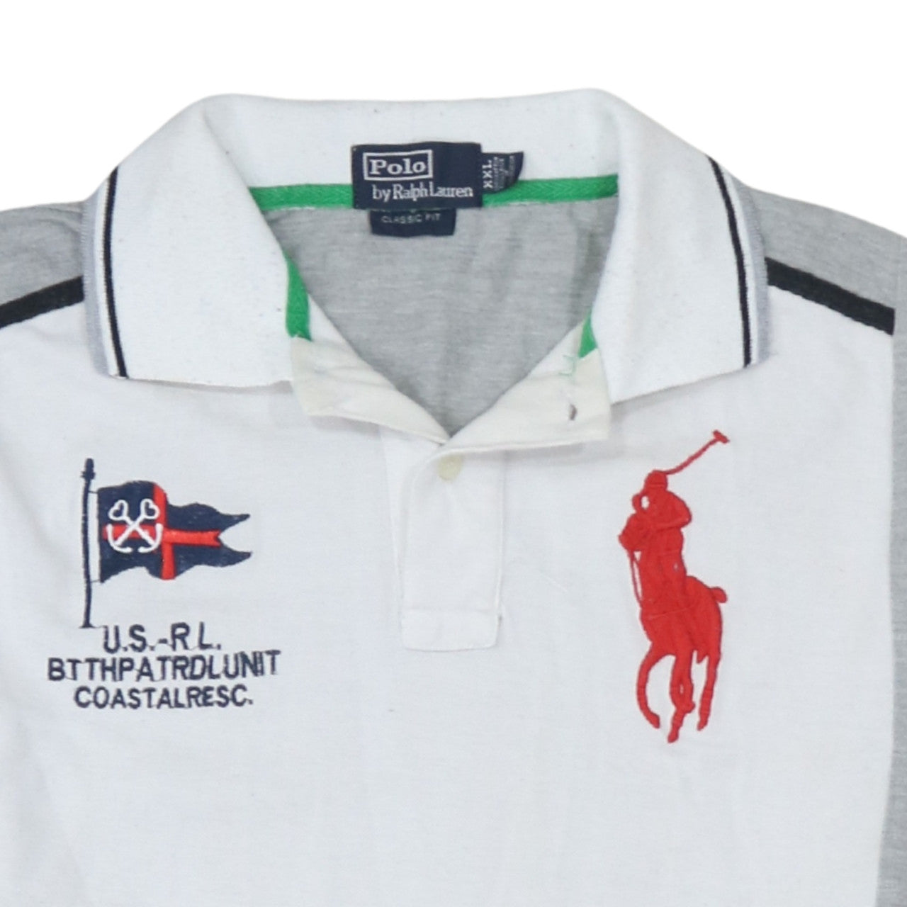 Ralph Lauren Mens White 2XL Classic Fit Polo Shirt