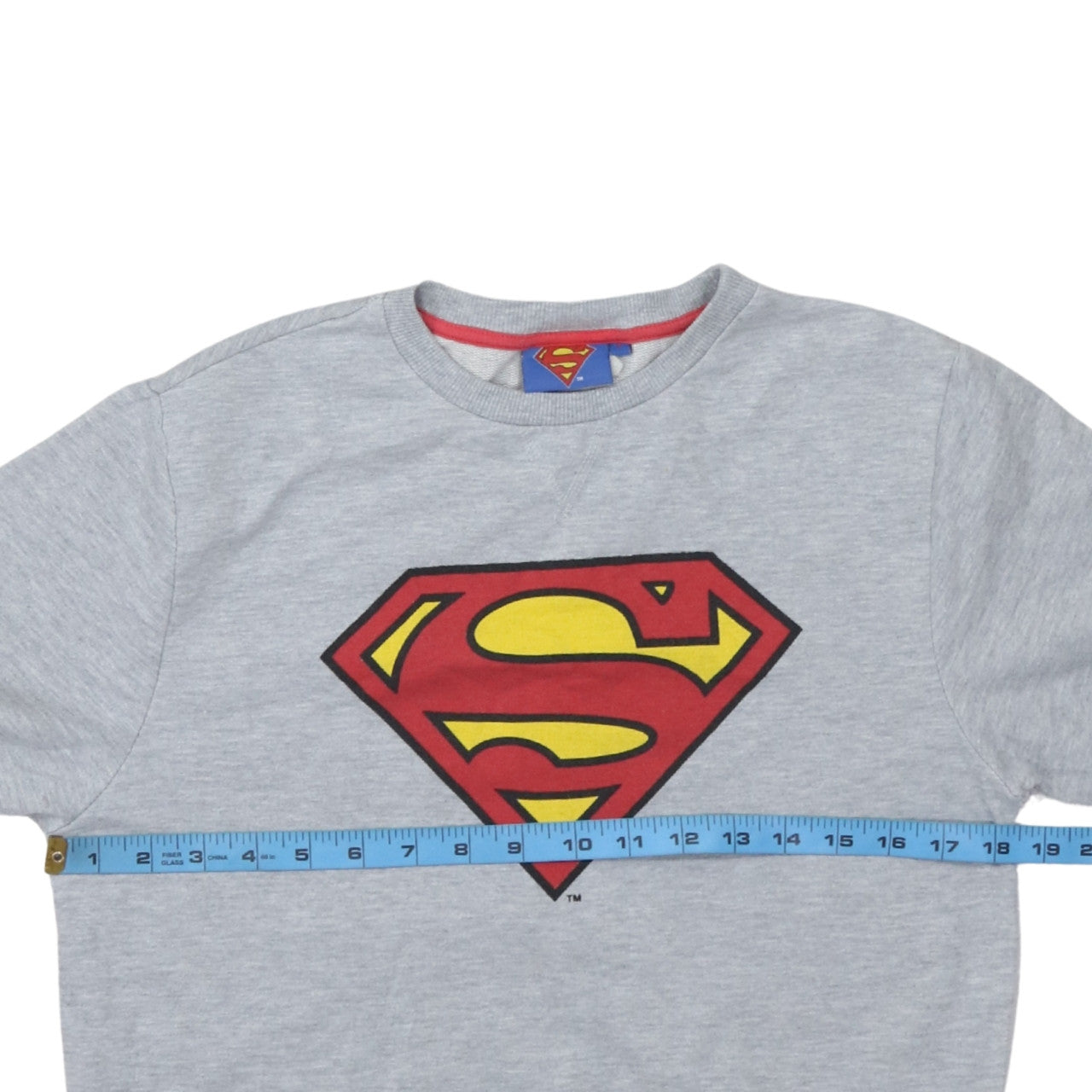 Cedarwood State Men’s Grey Superman Logo Pullover Sweatshirt Size S