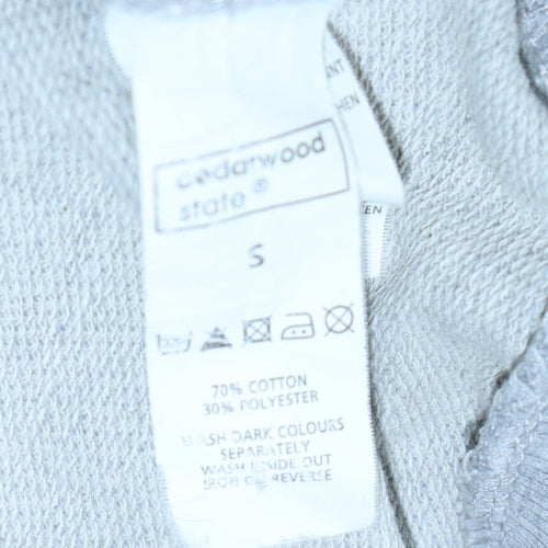 Cedarwood State Men’s Grey Superman Logo Pullover Sweatshirt Size S