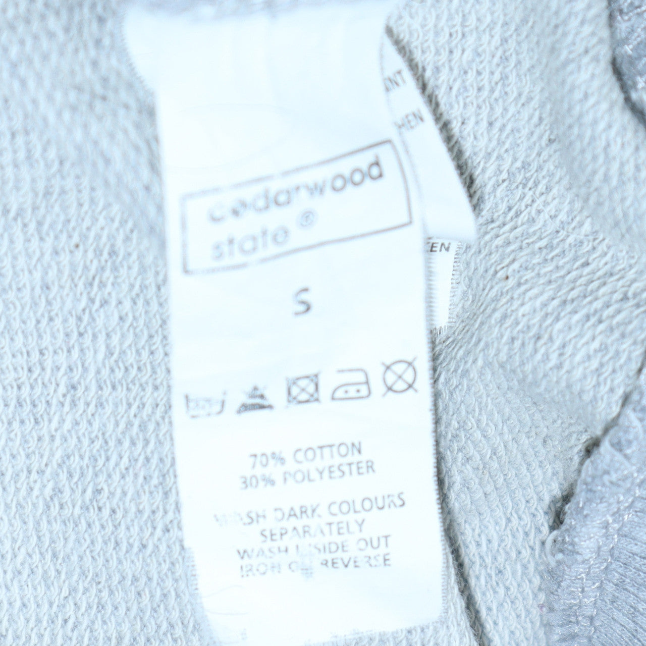 Cedarwood State Men’s Grey Superman Logo Pullover Sweatshirt Size S