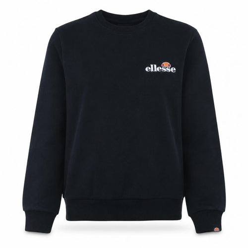Ellesse Womens Black Cotton Blend Crew Neck Sweatshirt UK 12