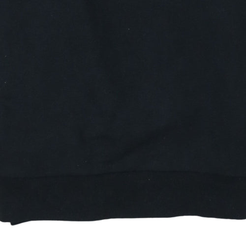 Ellesse Womens Black Cotton Blend Crew Neck Sweatshirt UK 12