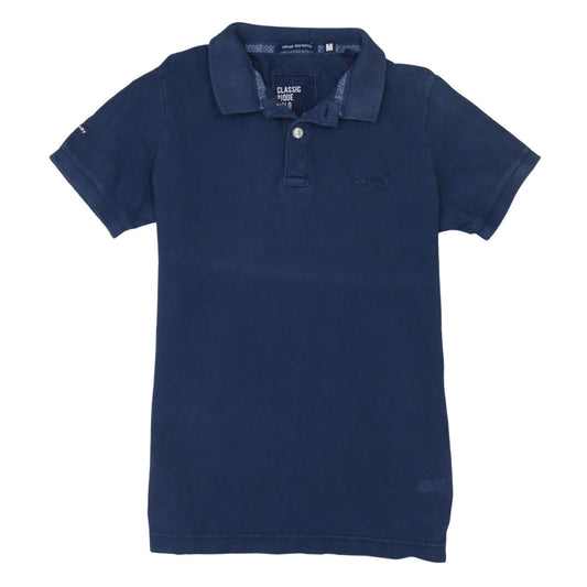 Superdry Men's Blue Classic Pique Polo Shirt Size M