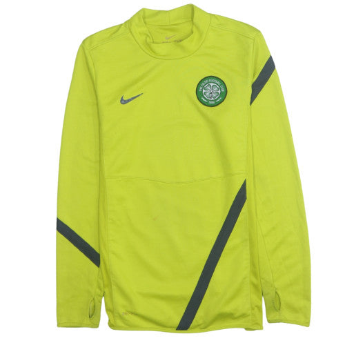 Nike Men’s Yellow Dri-Fit Celtic FC Pullover Sweatshirt Size S