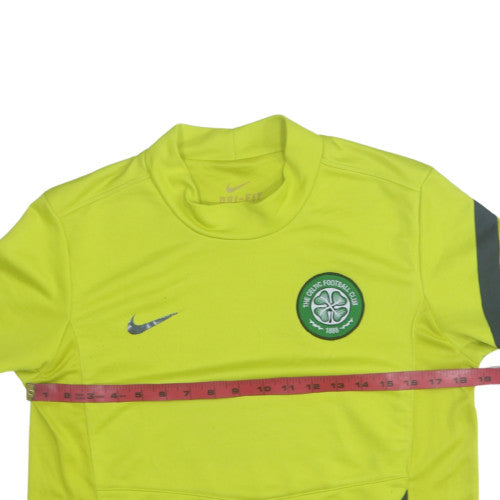 Nike Men’s Yellow Dri-Fit Celtic FC Pullover Sweatshirt Size S